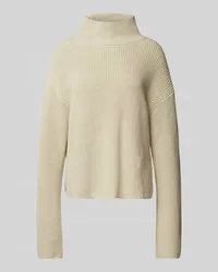 Calvin Klein Strickpullover mit Stehkragen Beige