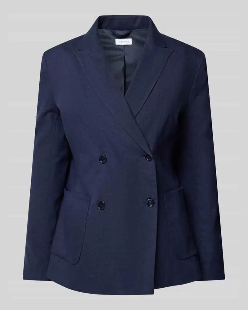 Seidensticker Leinenblazer mit aufgesetzten Taschen Marine
