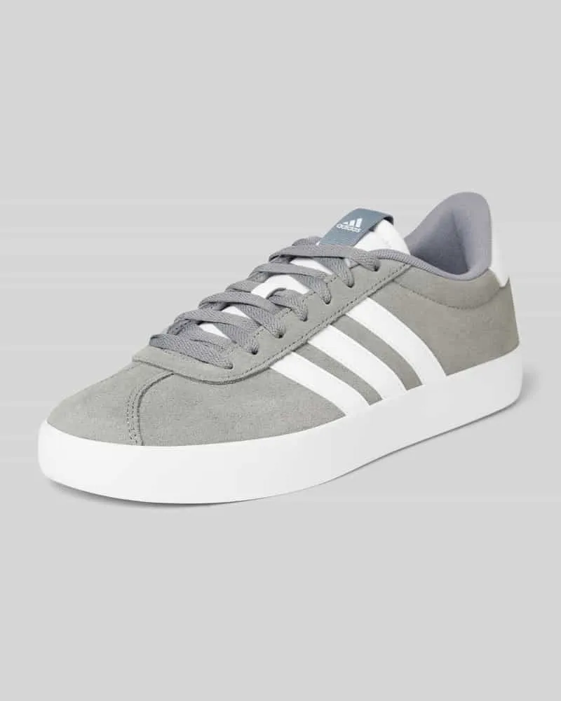 adidas Sneaker aus Leder-Mix Modell 'COURT Hellgrau