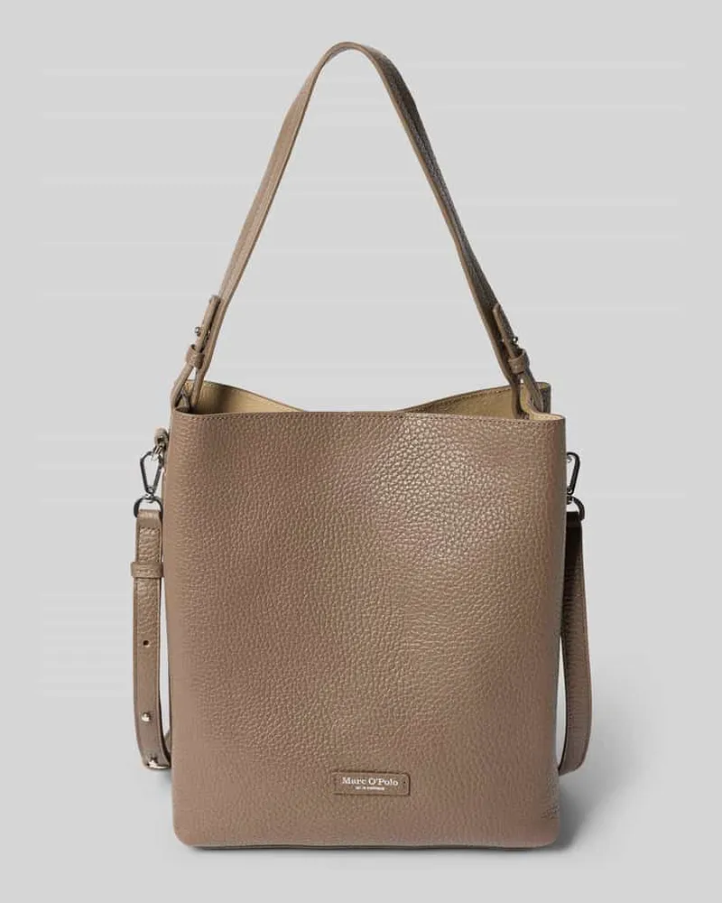 Marc O'Polo Umhängetasche aus echtem Rindsleder Hellbraun