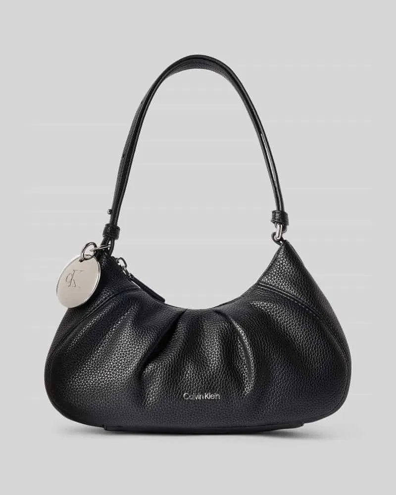 Calvin Klein Henkeltasche mit Label-Prägung Modell 'ENGRAVED HW SMALL BAG Black