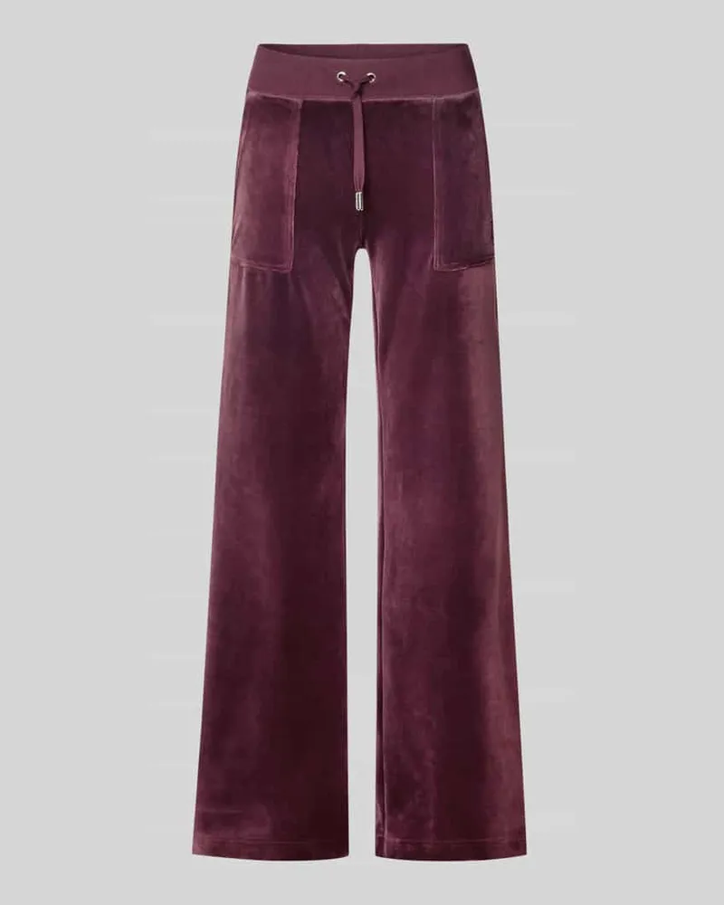 Juicy Couture Track Pants mit Eingrifftaschen Modell 'LAYLA Dunkelrot