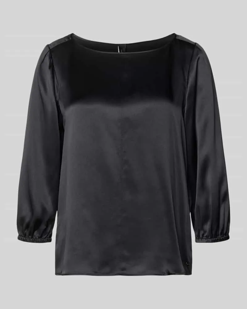 Marc Cain Blusenshirt aus Seide mit 3/4-Arm Black