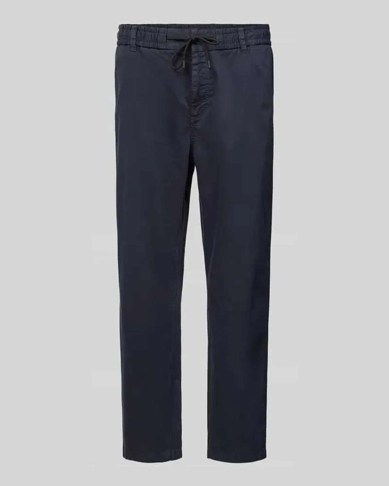 HUGO BOSS Tapered Fit Chino mit elastischem Bund Marine