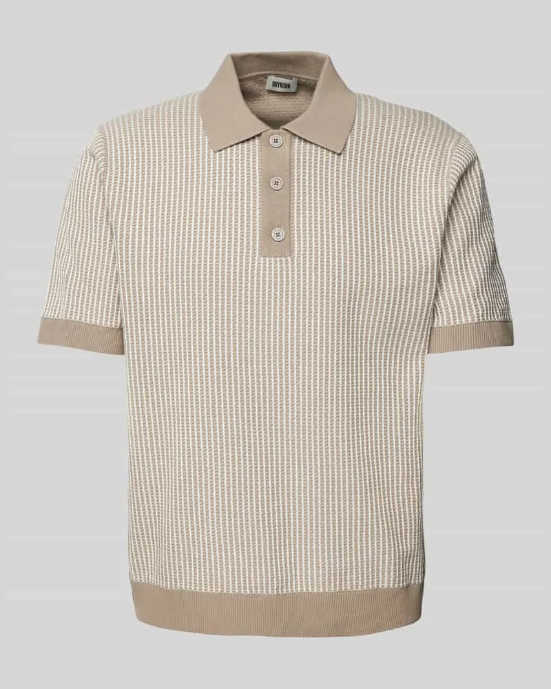 Drykorn Regular Fit Poloshirt mit Knopfleiste Modell 'TAMIAN 10 Beige