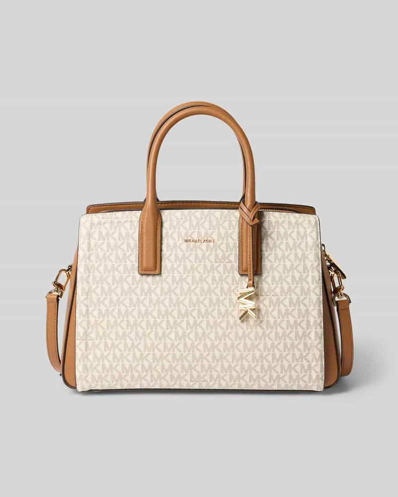 Michael Kors Handtasche aus Leder mit Logo-Muster Modell 'LAILA Offwhite