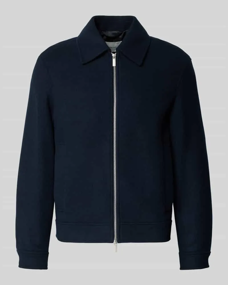 Selected Homme Regular Fit Jacke aus Woll-Mix Marine
