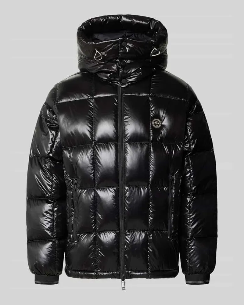 Armani Exchange Steppjacke mit Zweiwege-Reißverschluss Metallic