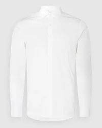 Calvin Klein Slim Fit Businesshemd aus Popeline Weiss