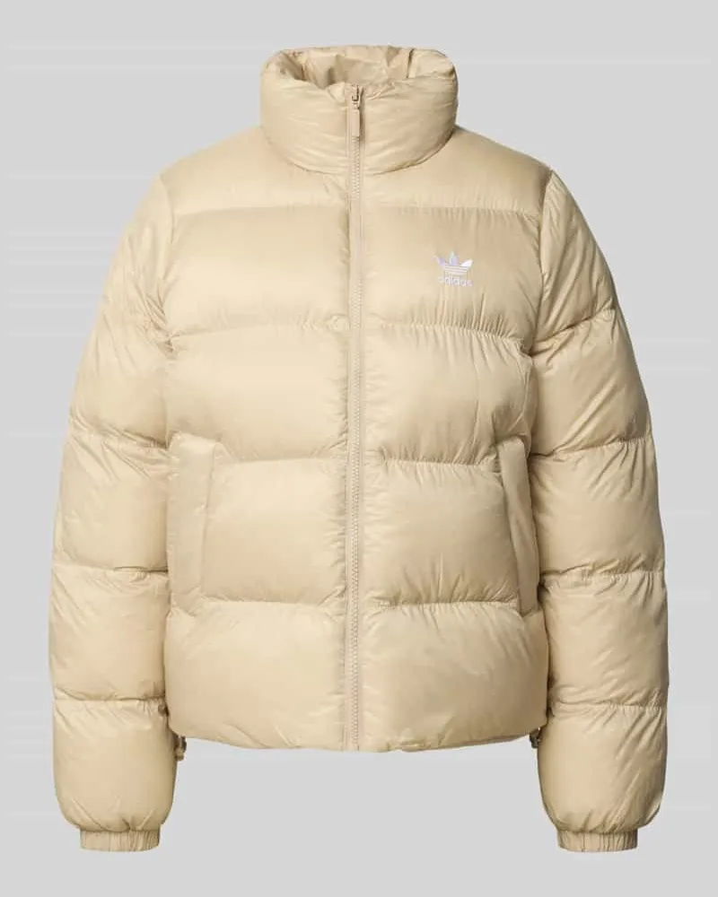 adidas Steppjacke mit Reißverschluss Beige