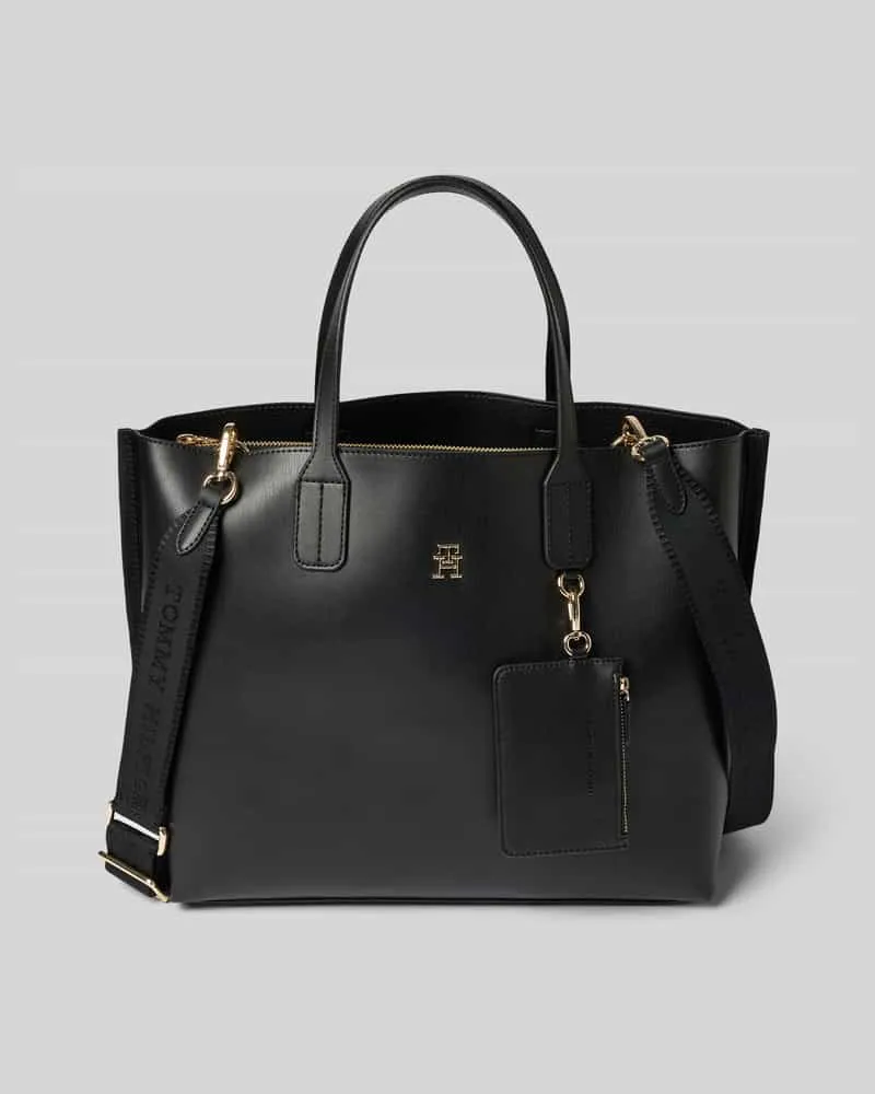 Tommy Hilfiger Satchel mit Label-Detail Black