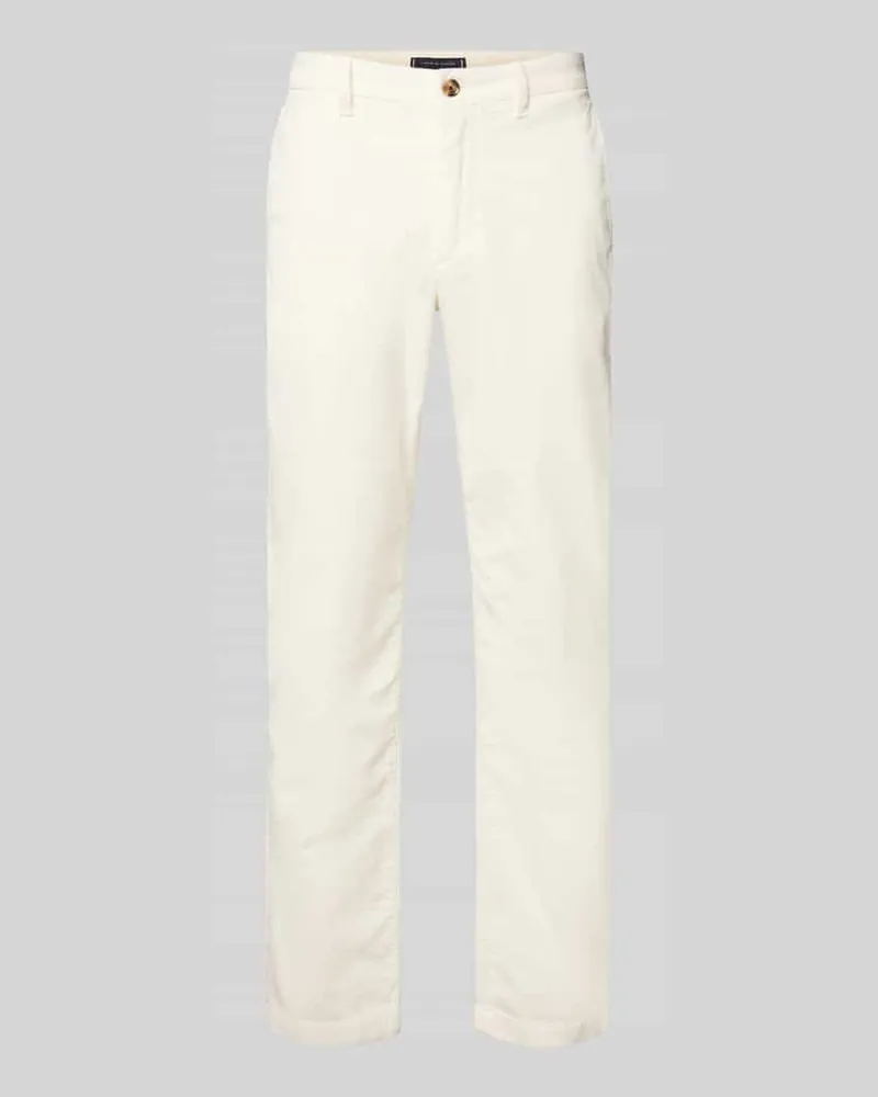 Tommy Hilfiger Straight Leg Cordhose aus Baumwoll-Mix Modell 'DENTON Offwhite