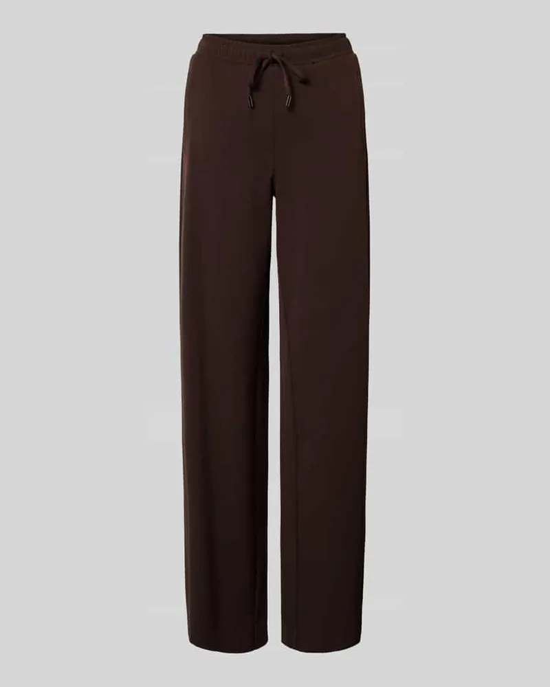OPUS Hose mit elastischem Bund Modell 'Melane flow Dunkelbraun