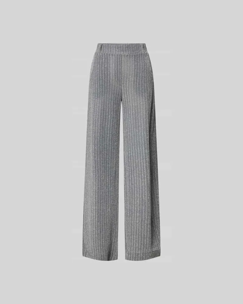 Baum und Pferdgarten Stoffhose mit elastischem Bund Silber