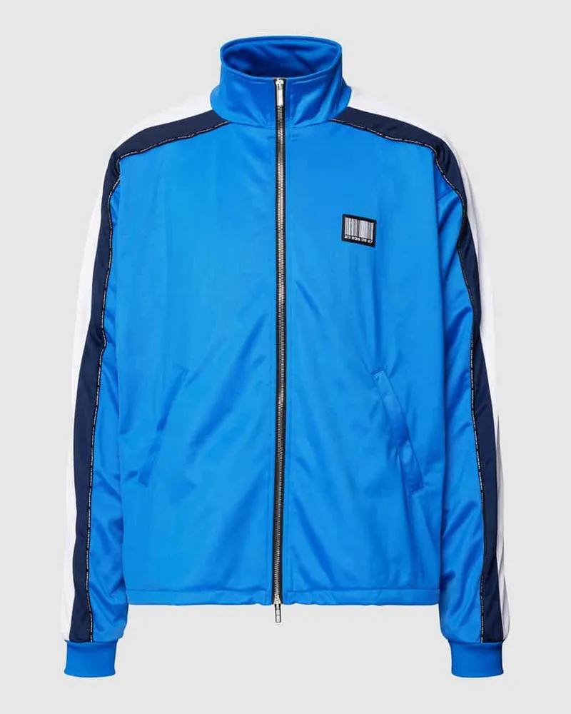 VTMNTS Sweatjacke mit Kontraststreifen Royal
