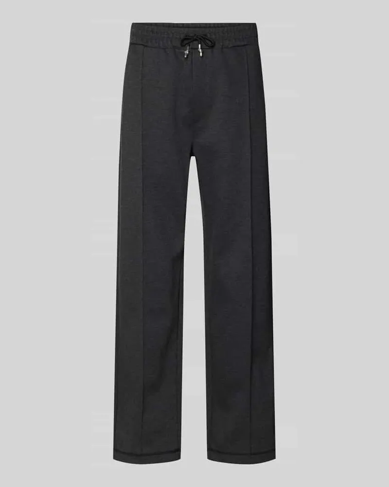 HUGO BOSS Regular Fit Sweatpants aus Baumwoll-Mix Modell 'DINETO Anthrazit