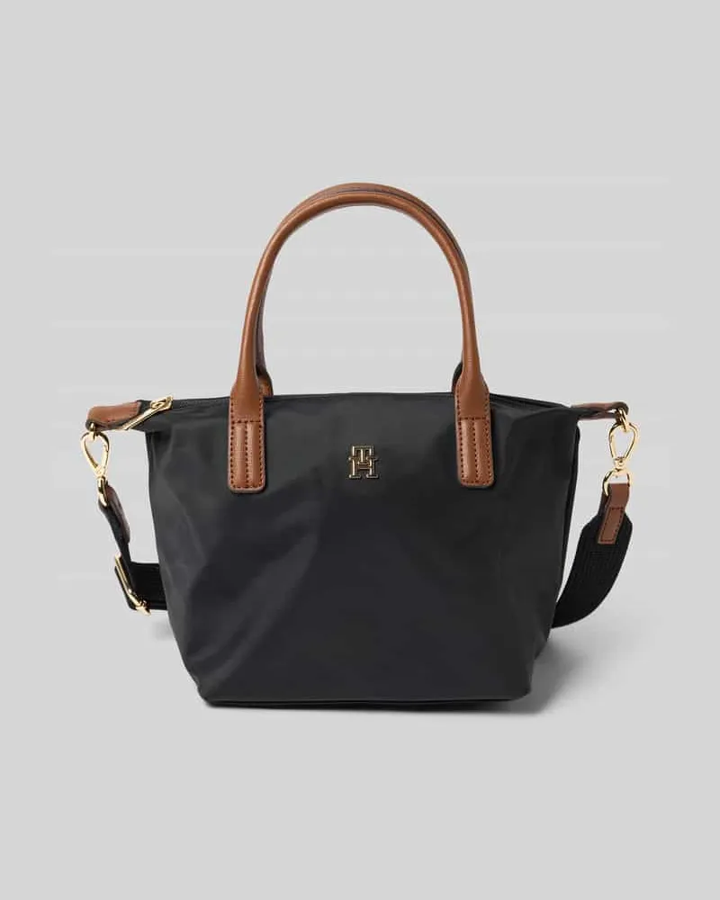 Tommy Hilfiger Umhängetasche mit echtem Leder-Besatz Modell 'POPETTE Black