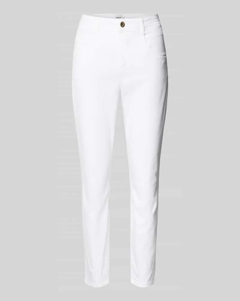 Brax Slim Fit Jeans mit Eingrifftaschen Modell 'SHAKIRA Weiss