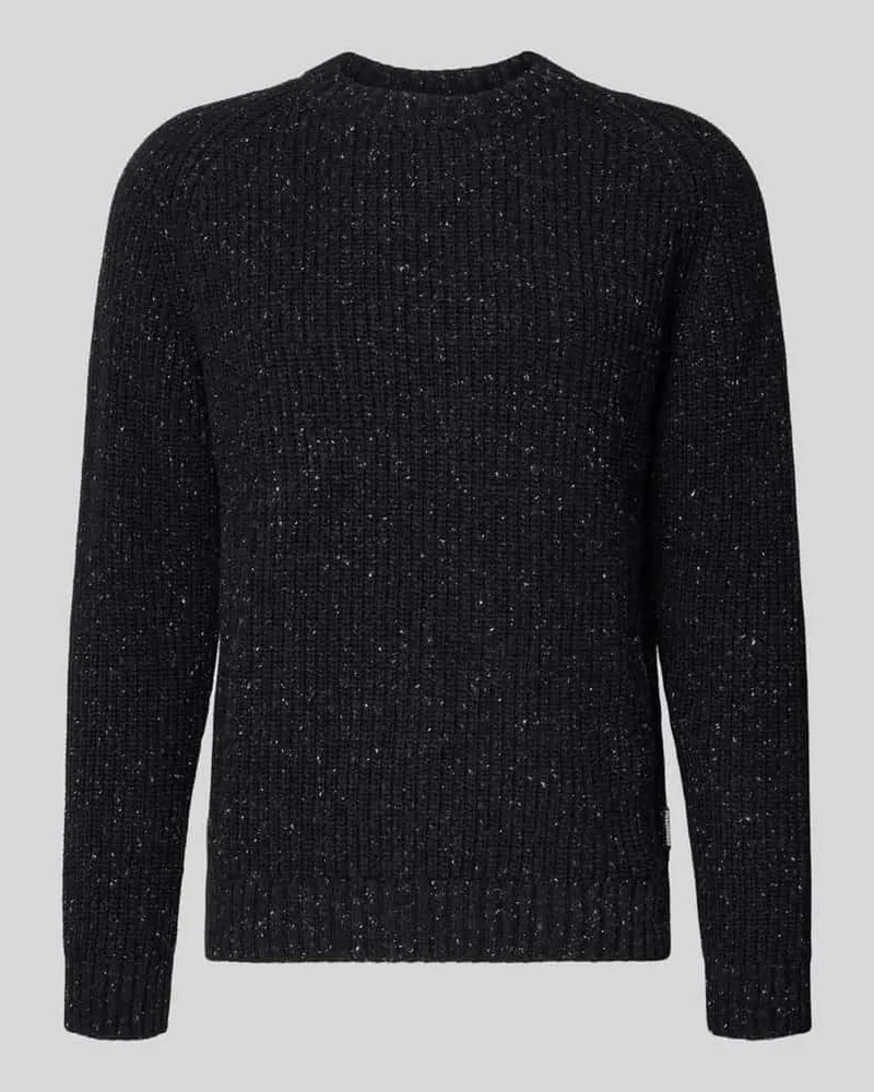 Armedangels Regular Fit Strickpullover aus Baumwoll-Woll-Mix Modell 'KIAANO Black