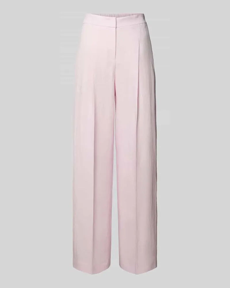 HUGO BOSS Relaxed Fit Hose aus Leinen-Mix Modell 'TIANA11 Rose