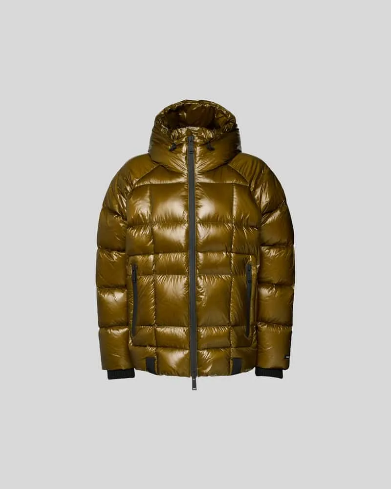 Dsquared2 Regular Fit Steppjacke mit Tunnelzug Gold