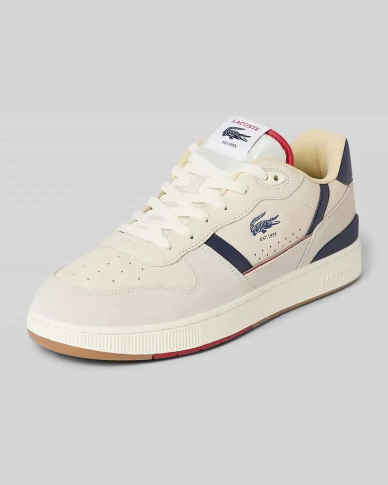 Lacoste Sneaker mit Label-Print Offwhite