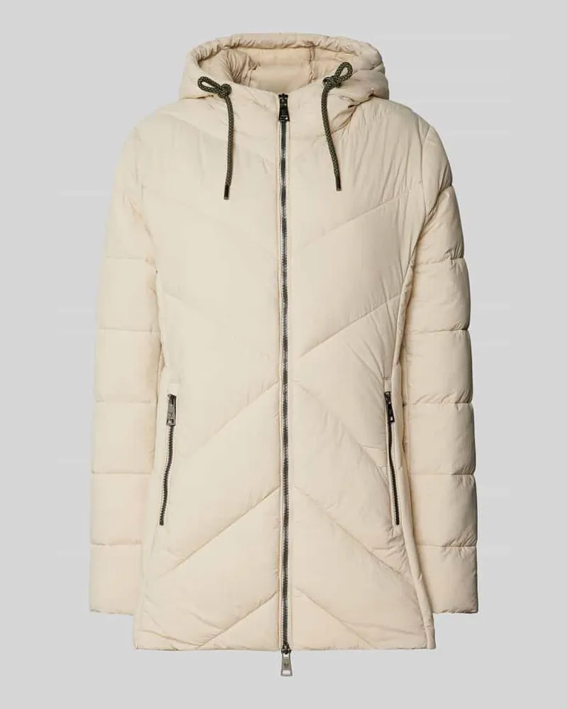 Fuchs Schmitt Steppjacke mit Reißverschlusstaschen Offwhite