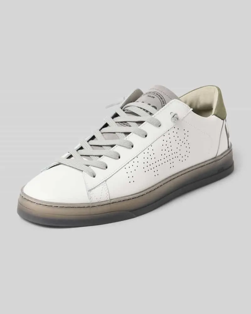 P448 Sneaker mit Schnürverschluss Weiss