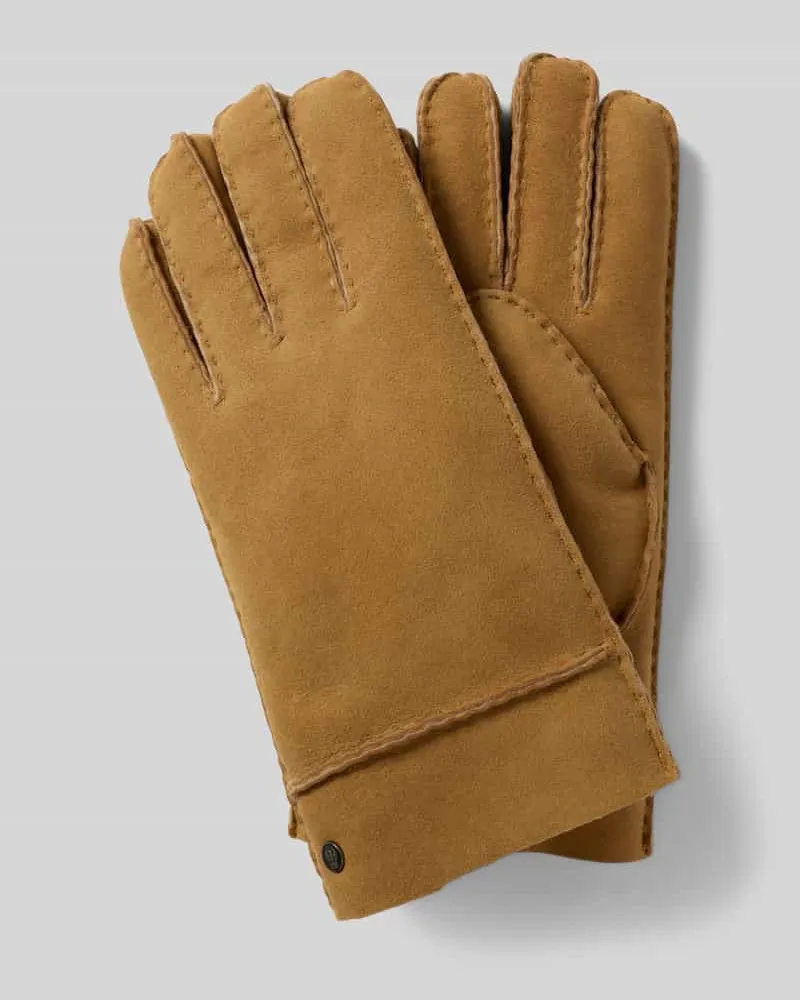 Roeckl Handschuhe mit Label-Detail Camel