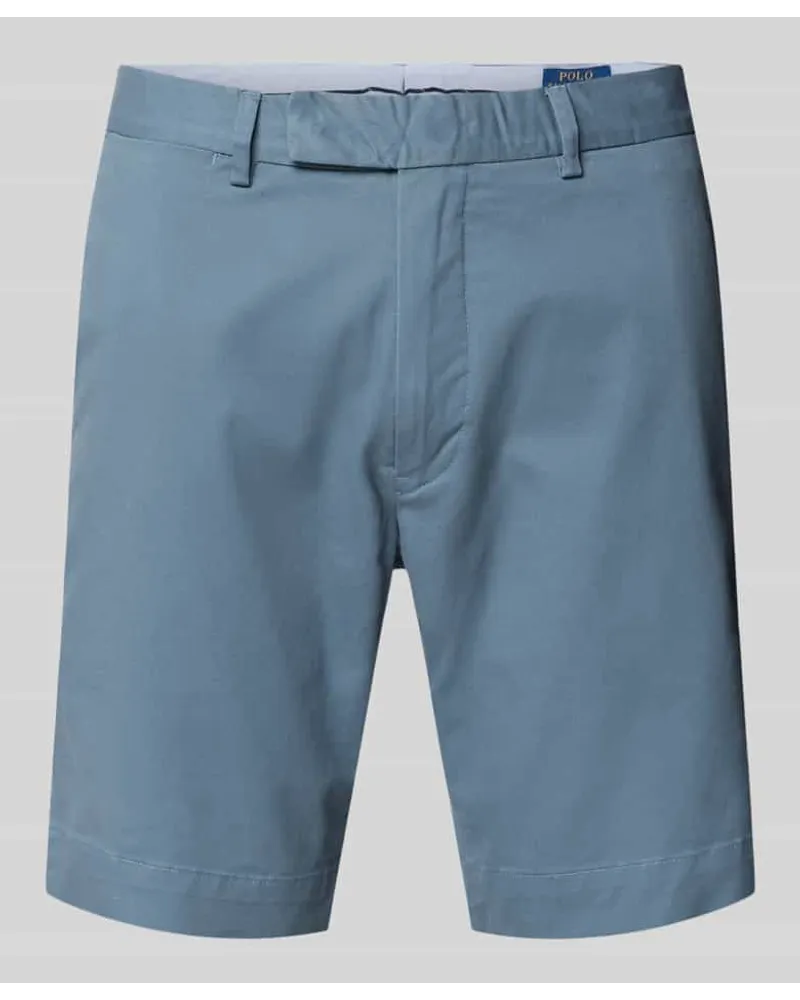 Ralph Lauren Slim Stretch Fit Shorts im unifarbenen Design Hellblau
