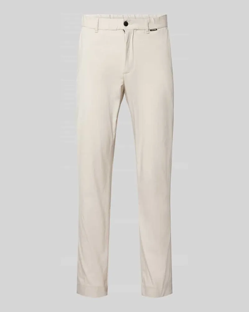 Calvin Klein Tapered Fit Hose mit Label-Detail Modell 'TECH Sand