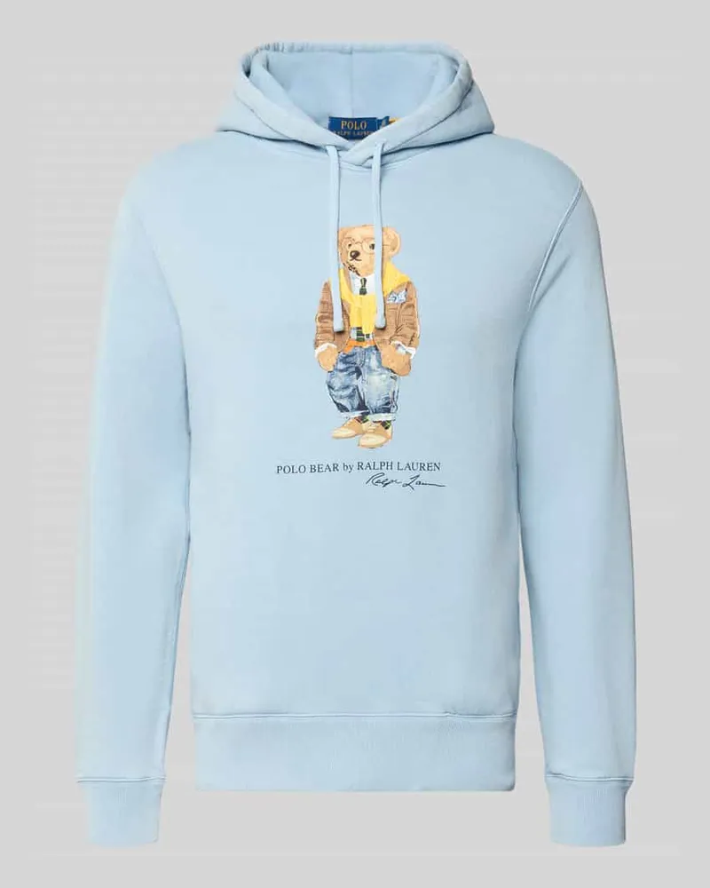 Ralph Lauren Hoodie mit Kapuze Hellblau