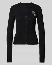 Ralph Lauren Cardigan mit Zopfmuster Modell 'RALHAN Black