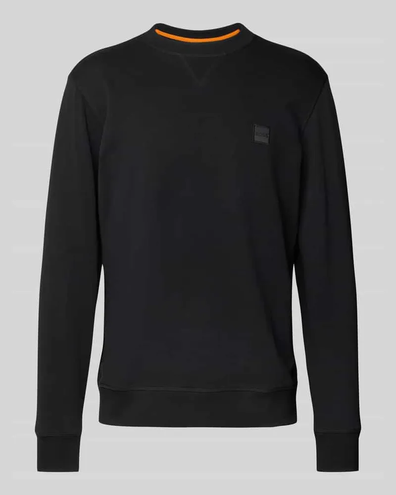 HUGO BOSS Sweatshirt mit Label-Detail Modell 'Westart Black