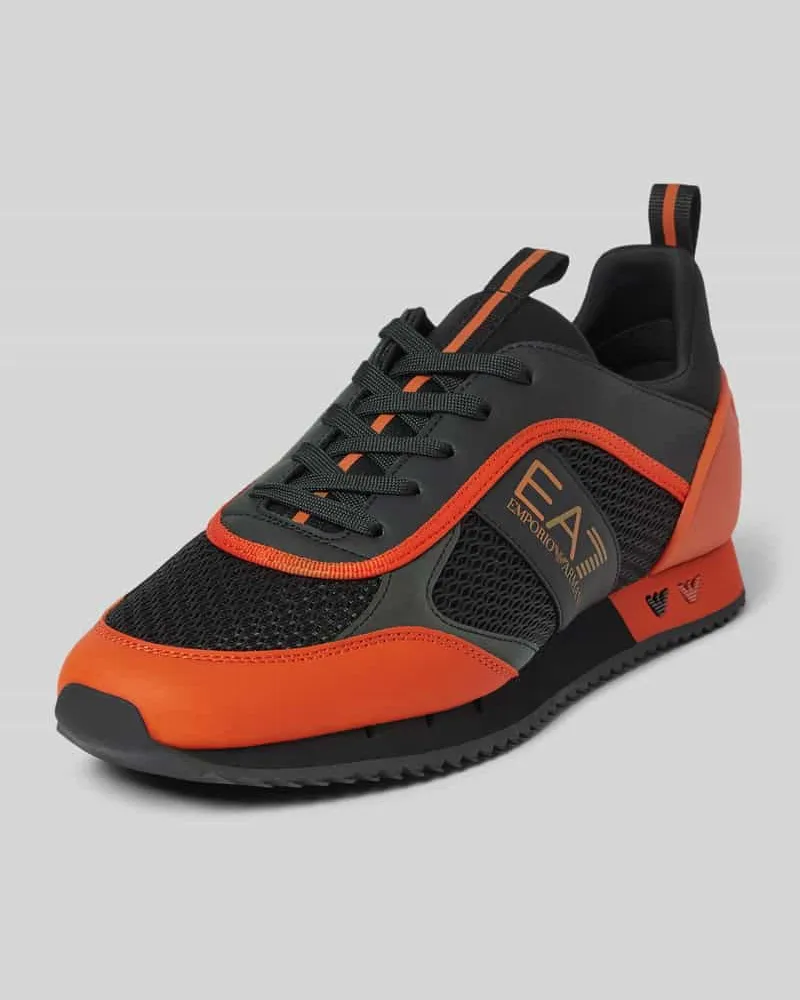 EA7 Sneaker mit Schnürverschluss Black