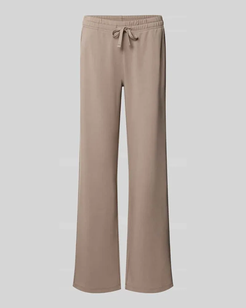Juvia Flared Fit Sweatpants mit Tunnelzug Beige