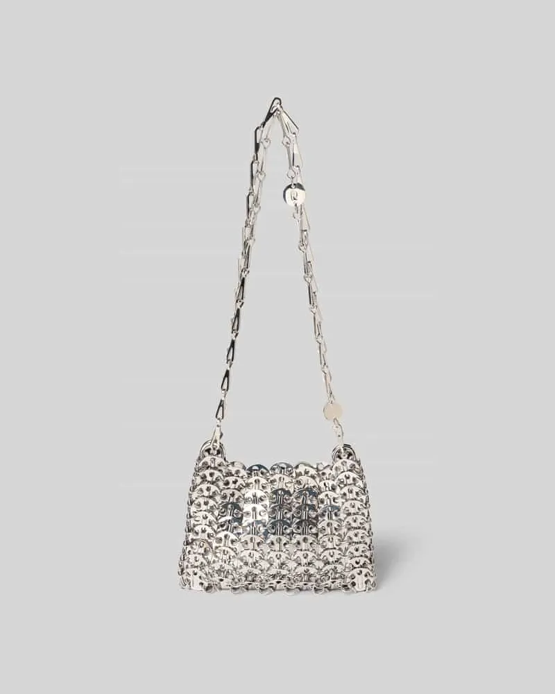 Paco Rabanne Shoulder Bag in Ketten-Optik Silber