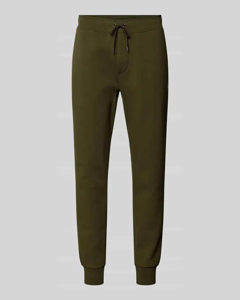 Ralph Lauren Slim Fit Sweatpants mit Tunnelzug Oliv