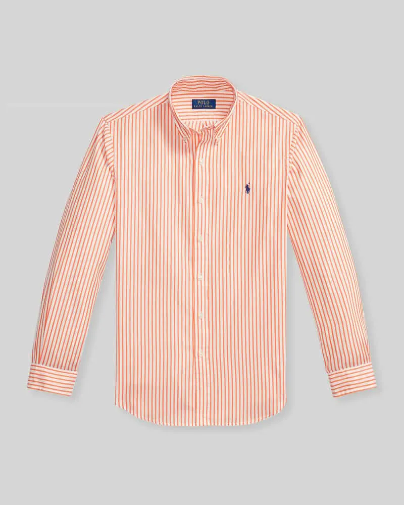 Ralph Lauren Custom Fit Freizeithemd aus reiner Baumwolle Orange