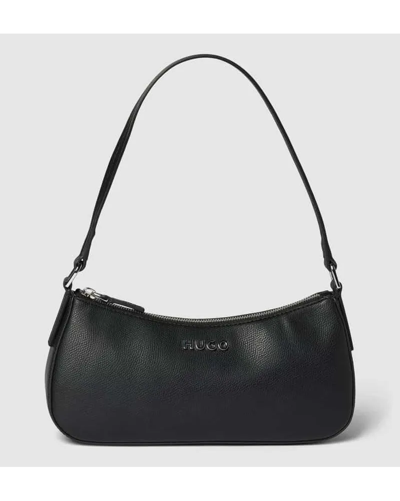 HUGO BOSS Handtasche mit Label-Applikation Modell 'CHRIS Black