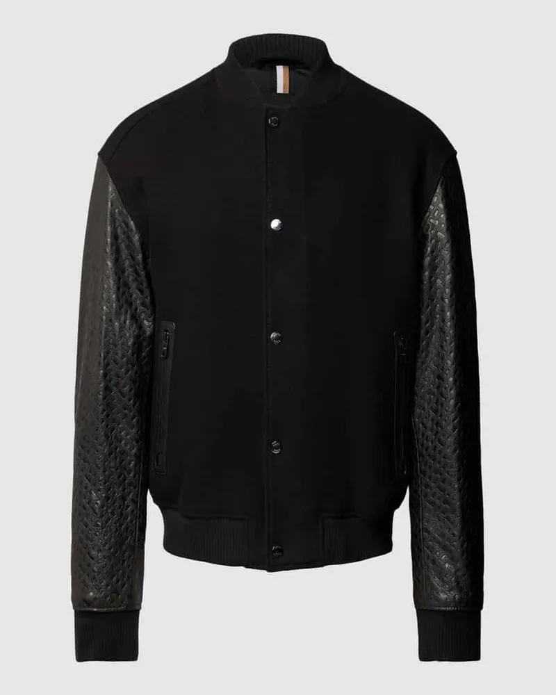 HUGO BOSS Blouson aus Schurwoll-Mix Modell 'Motiver Black