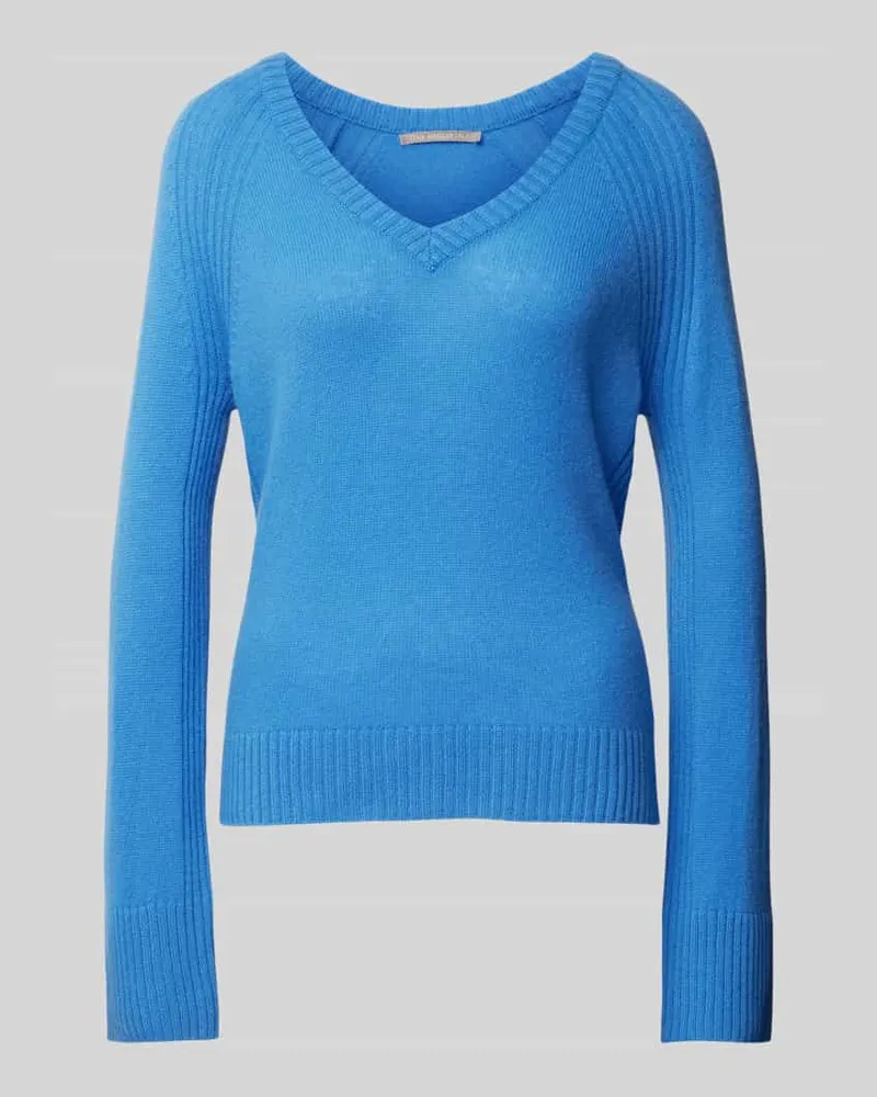 (THE MERCER) N.Y. Kaschmirstrickpullover mit V-Ausschnitt Ocean