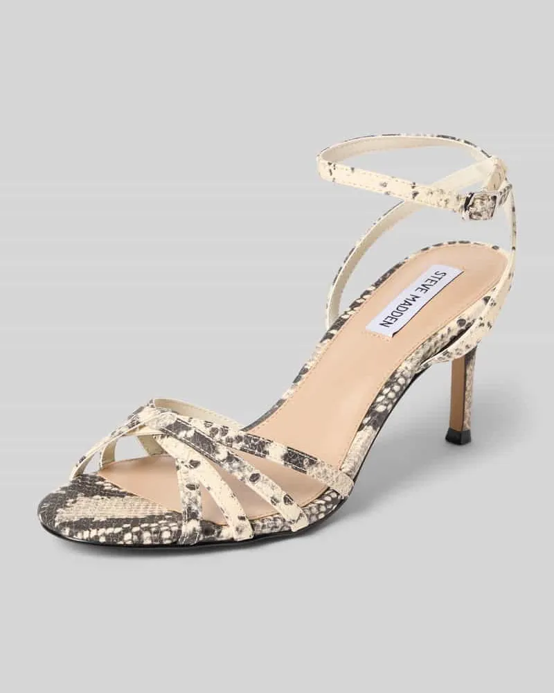 Steve Madden Sandaletten mit Pfennigabsatz Modell 'Nile Beige
