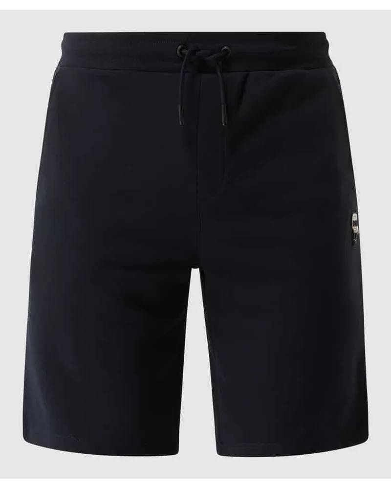 Karl Lagerfeld Sweatshorts mit Tunnelzug Dunkelblau