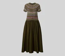 A-Linien Freizeitkleid aus Woll-Mix mit Kaschmir-Anteil