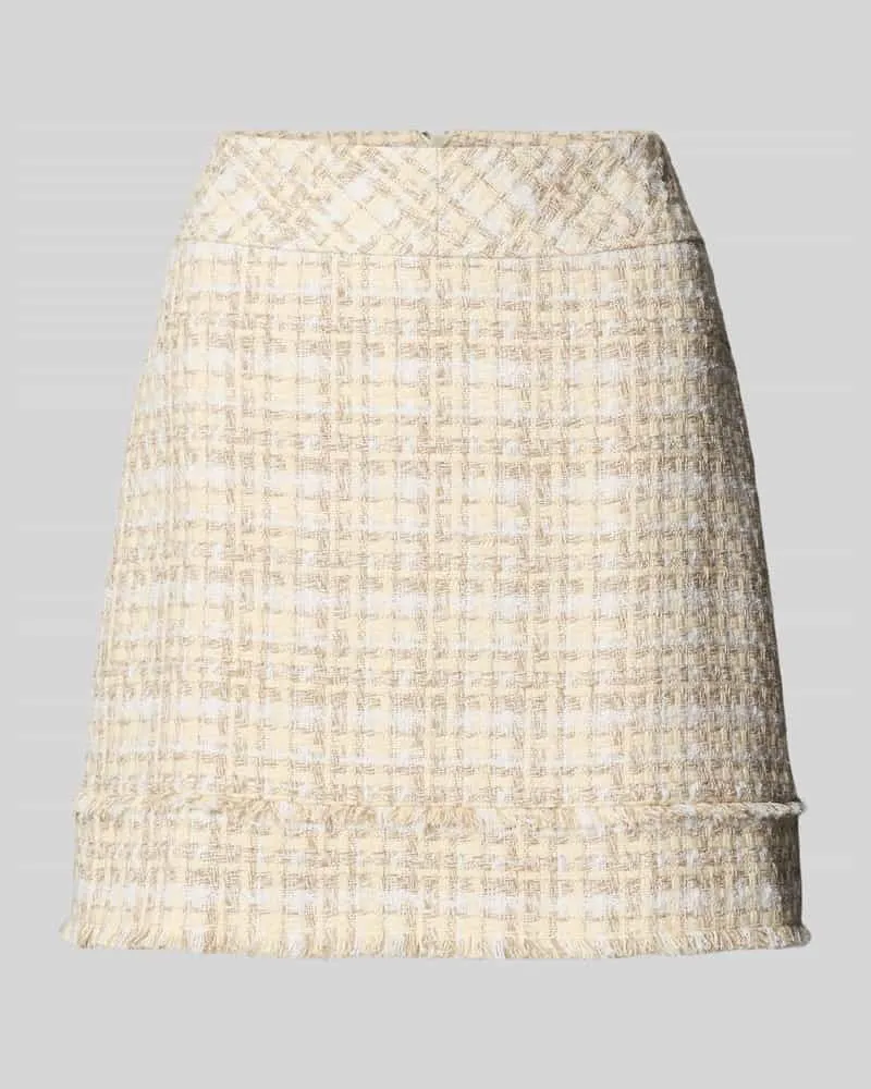 HUGO BOSS Minirock mit Strukturmuster Modell 'Vafrosa Sand