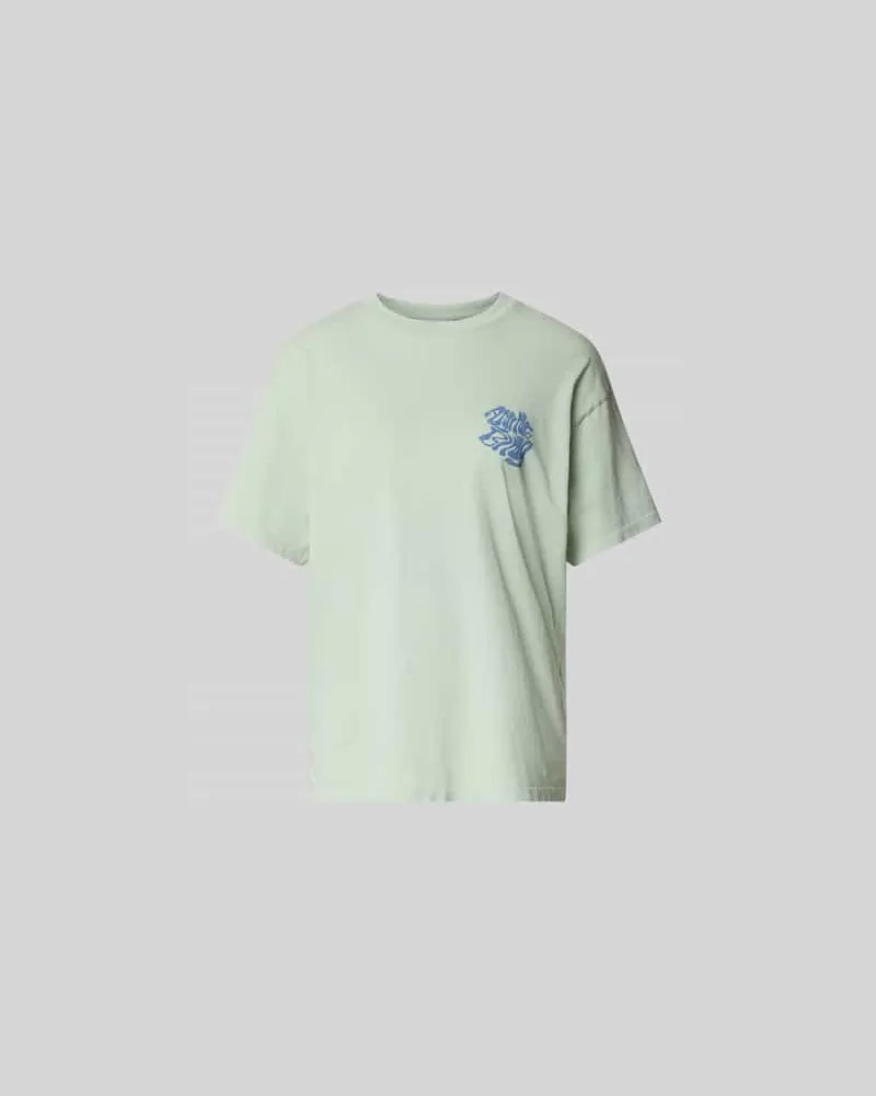 Anine Bing Oversized T-Shirt mit Logo-Print Gruen