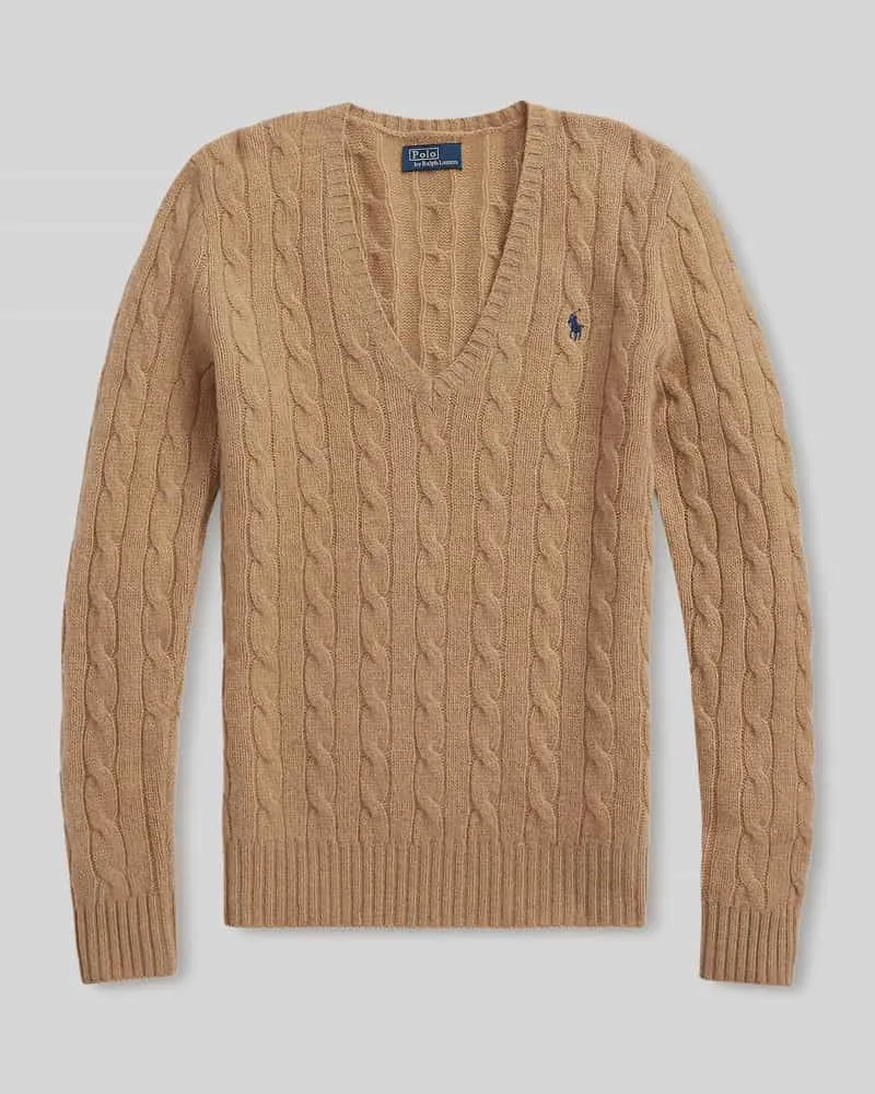 Ralph Lauren Regular Fit Pullover aus Woll-Mix mit Kaschmir-Anteil Camel