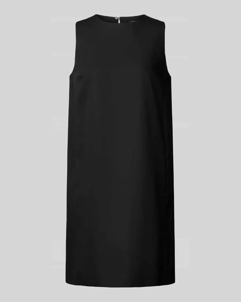 Max Mara Minikleid aus Baumwoll-Leinen-Mix Modell 'RACER Black