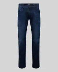 Replay Slim Fit Jeans im 5-Pocket-Design Modell 'ANBASS Jeansblau